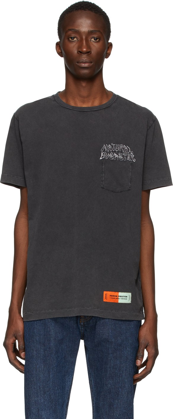 Heron Preston Black Sami Miro Edition Pocket T-Shirt