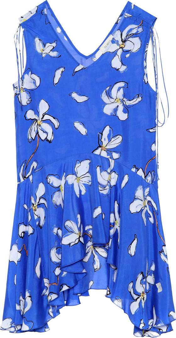 Isa Arfen Floral-printed silk top