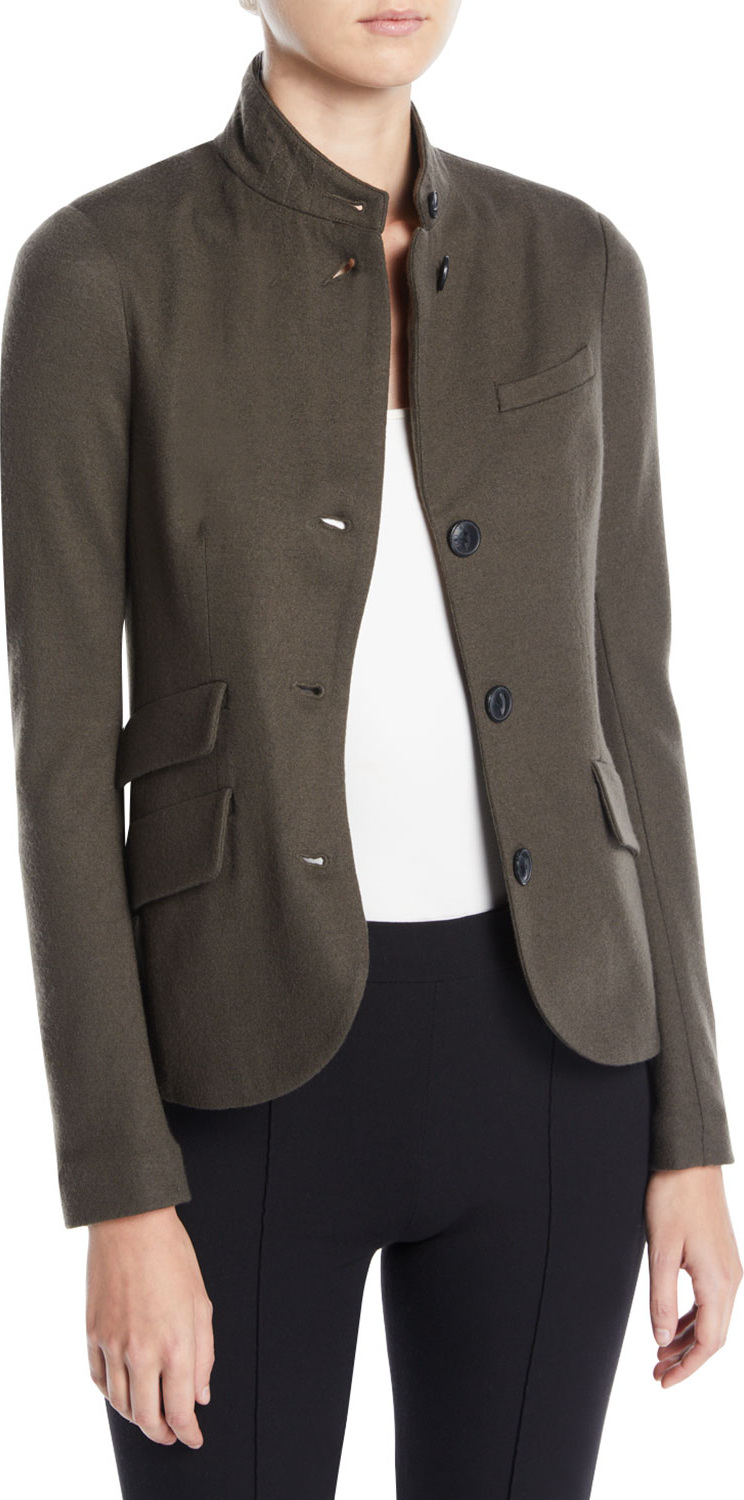 Rag & Bone Slade Three-Button Wool Blazer