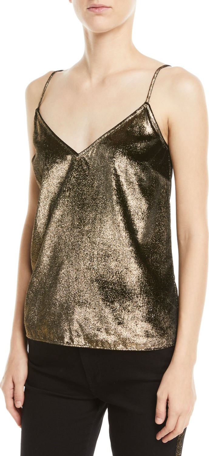 FRAME DENIM Velvet V-Neck Cami