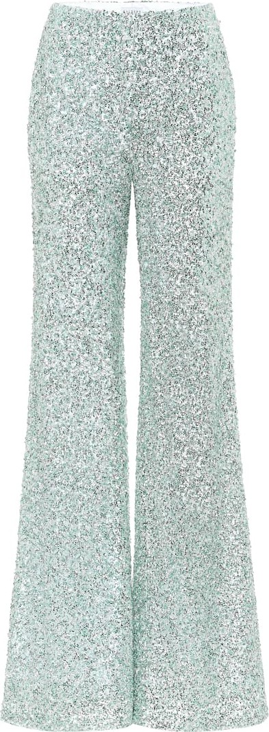 Halpern Sequined wide-leg pants