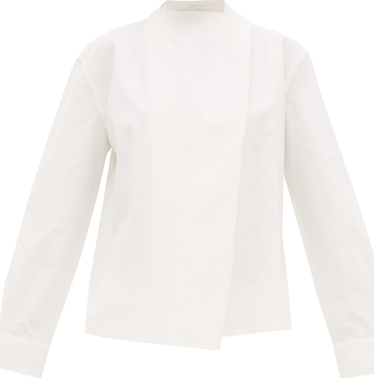 Bottega Veneta Tie-neck linen blouse
