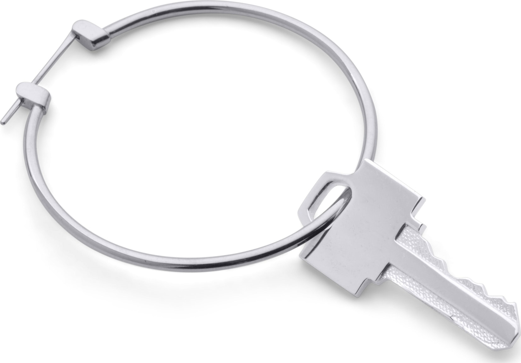 Lauren Klassen Tiny Key Hoop Earring