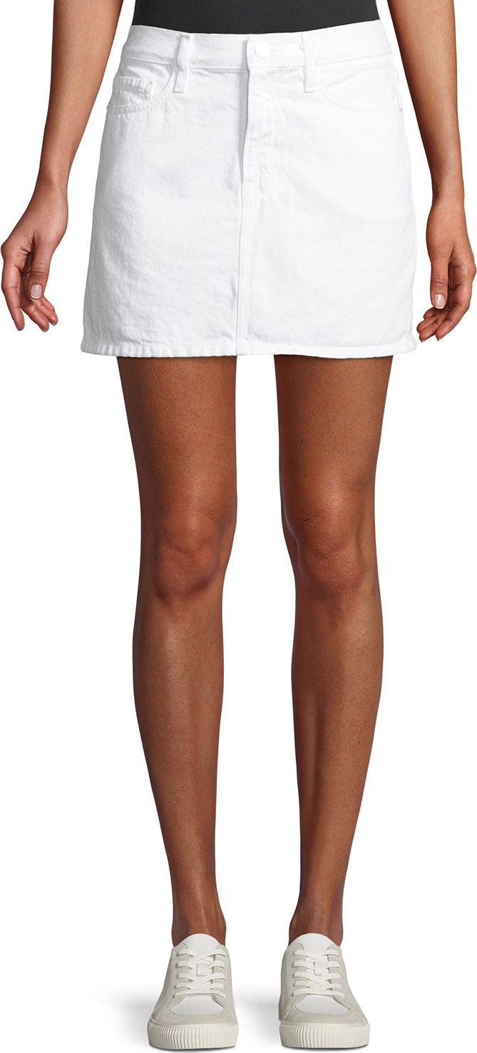 FRAME DENIM Le Mini Straight Denim Skirt