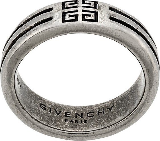 Givenchy logo engraved ring