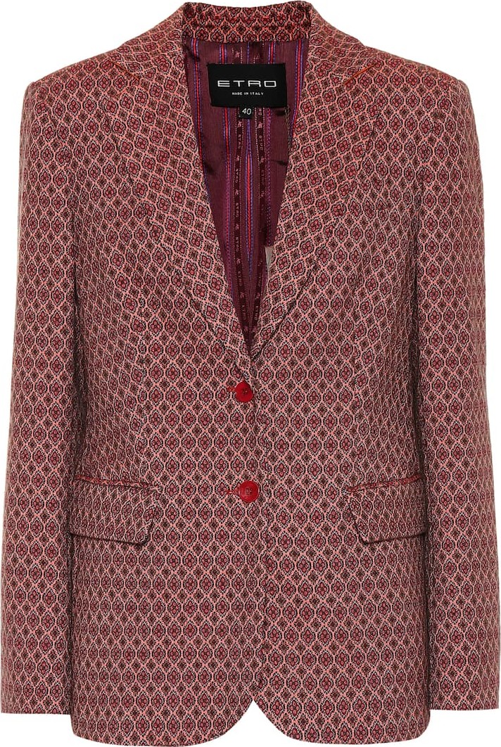 Etro Wool-blend jacquard blazer