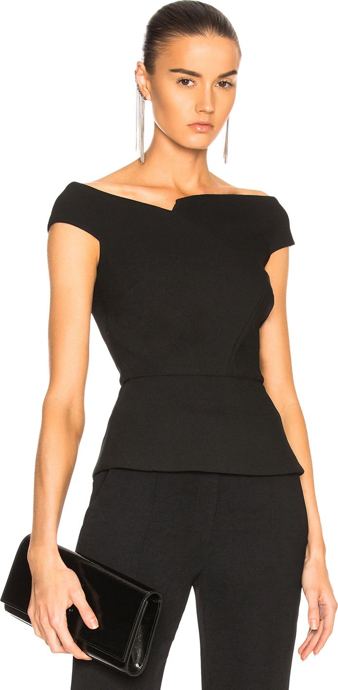 Roland Mouret Elmswell Viscose Crepe Top