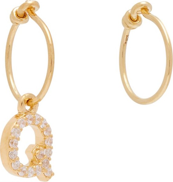 Theodora Warre Q-charm gold-plated earrings