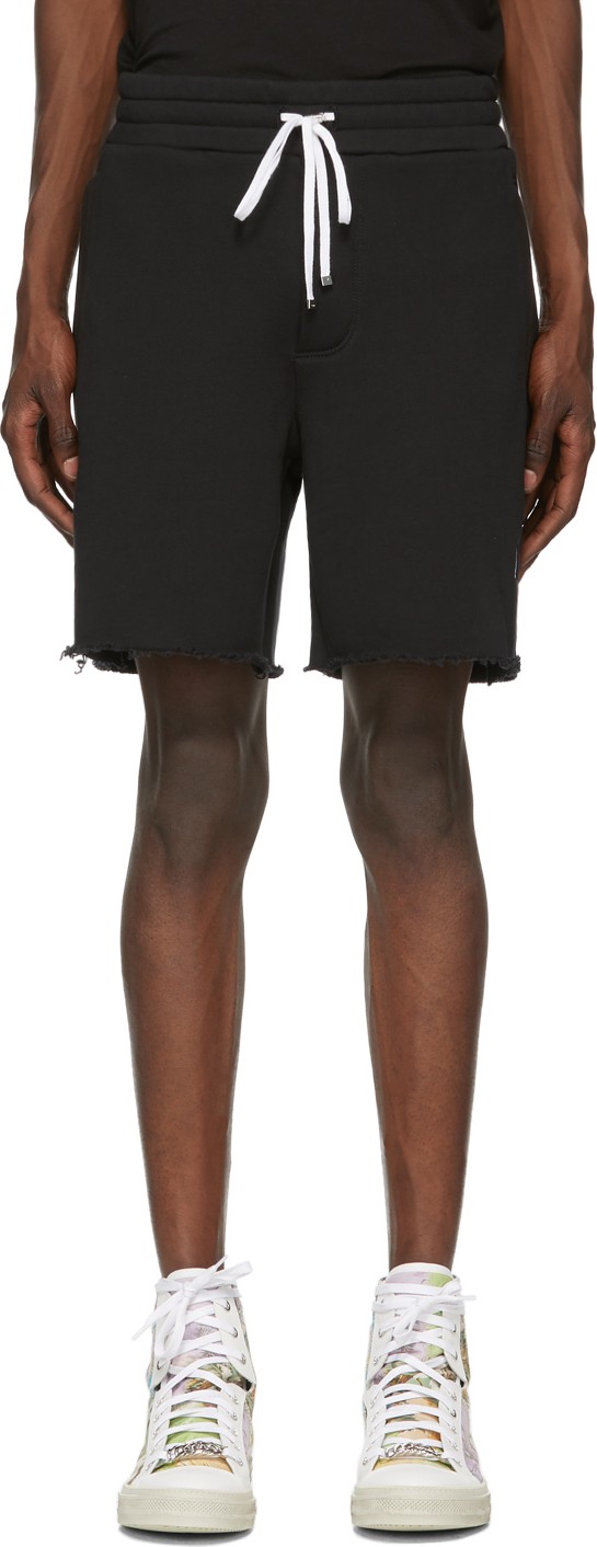 Amiri Black Logo Core Sweat Shorts