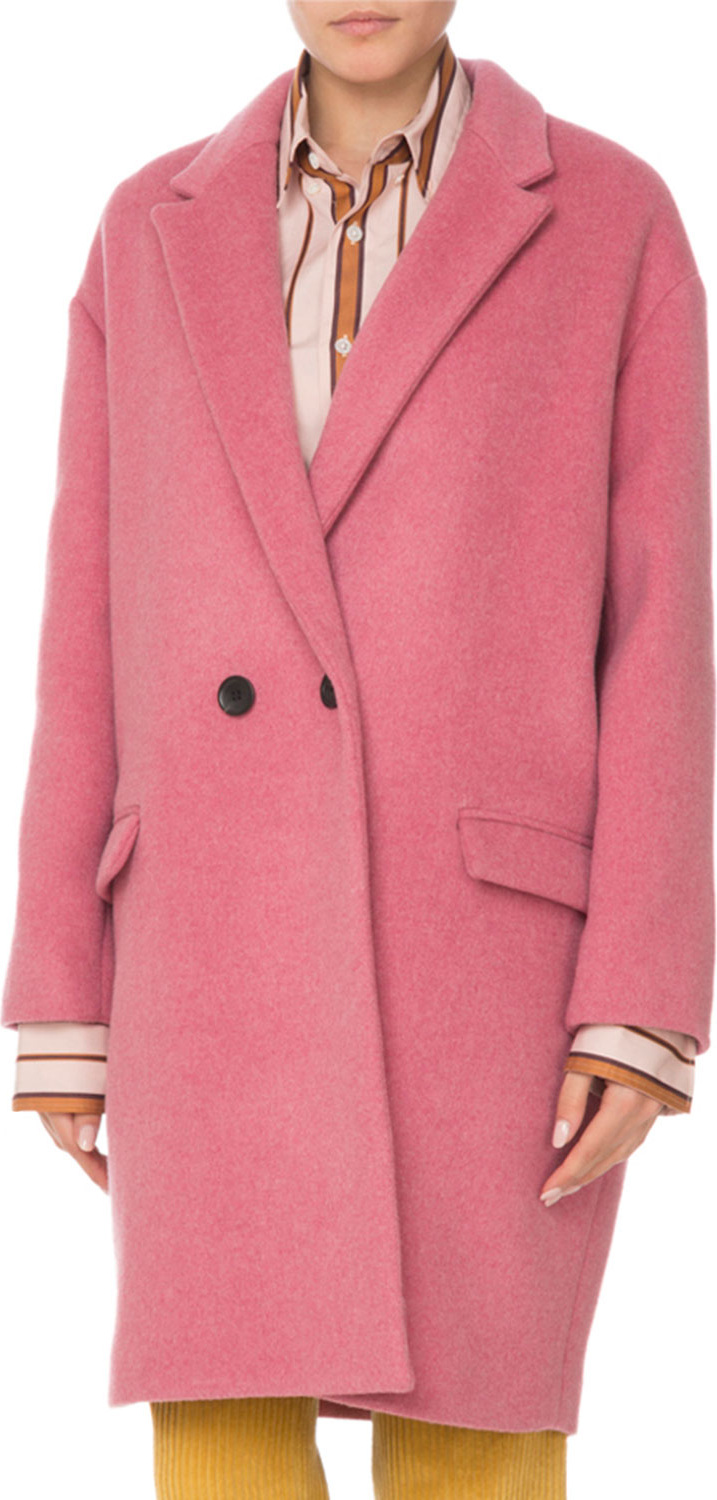 Isabel Marant Filipo Double-Breasted Wool-Cashmere Coat
