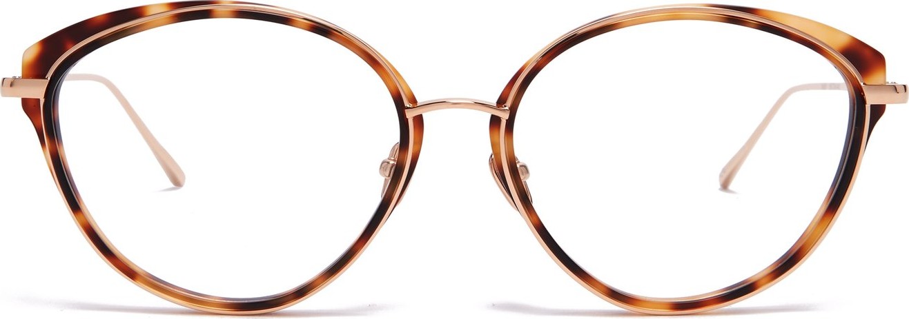 Linda Farrow Cat-eye tortoiseshell acetate glasses