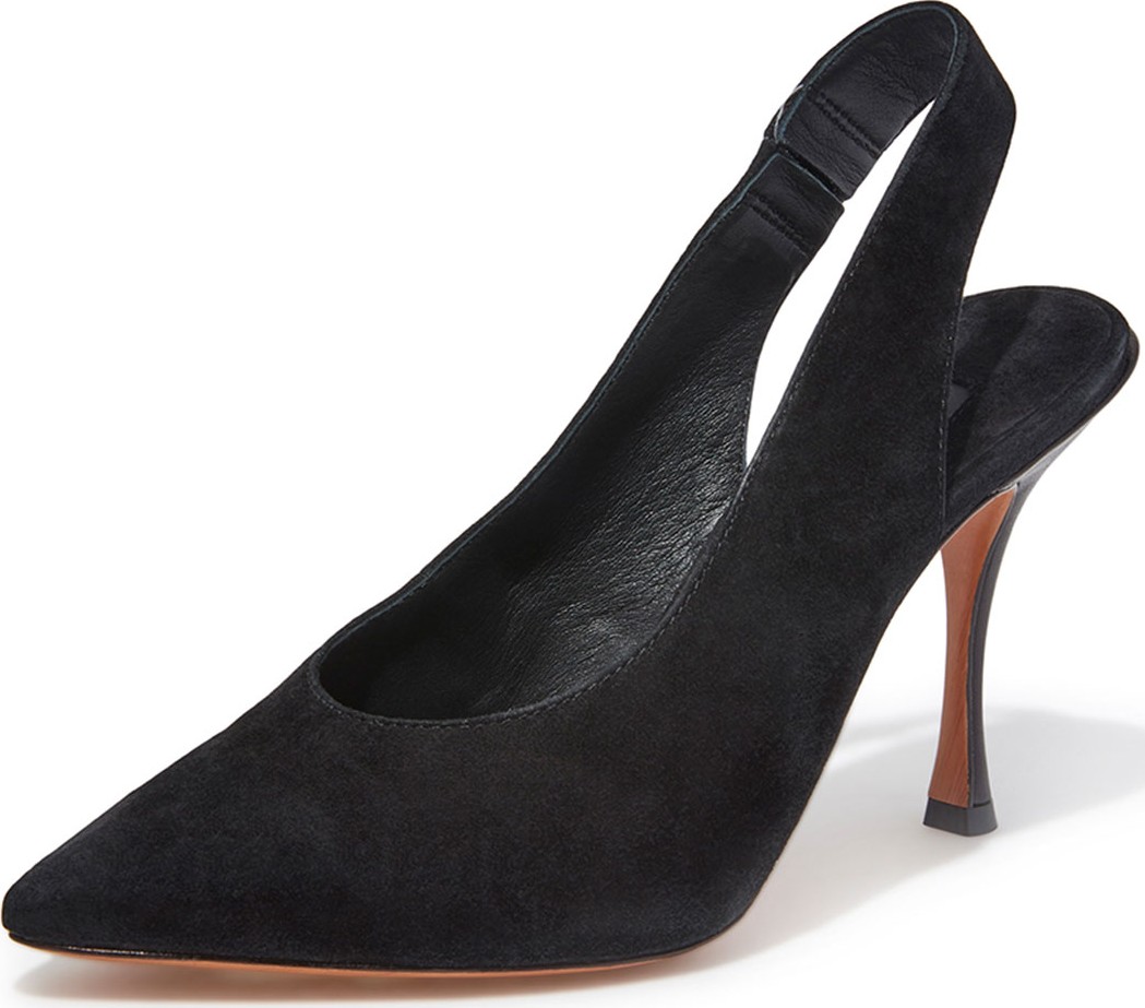 Alice + Olivia Innet Suede Point-Toe Slingback Pumps