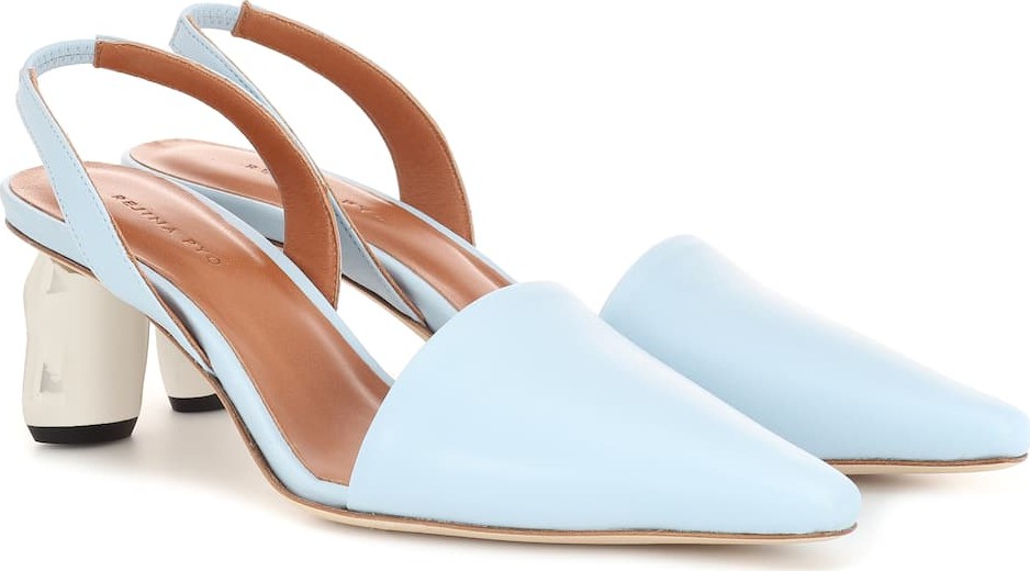 Rejina Pyo Conie leather slingback pumps