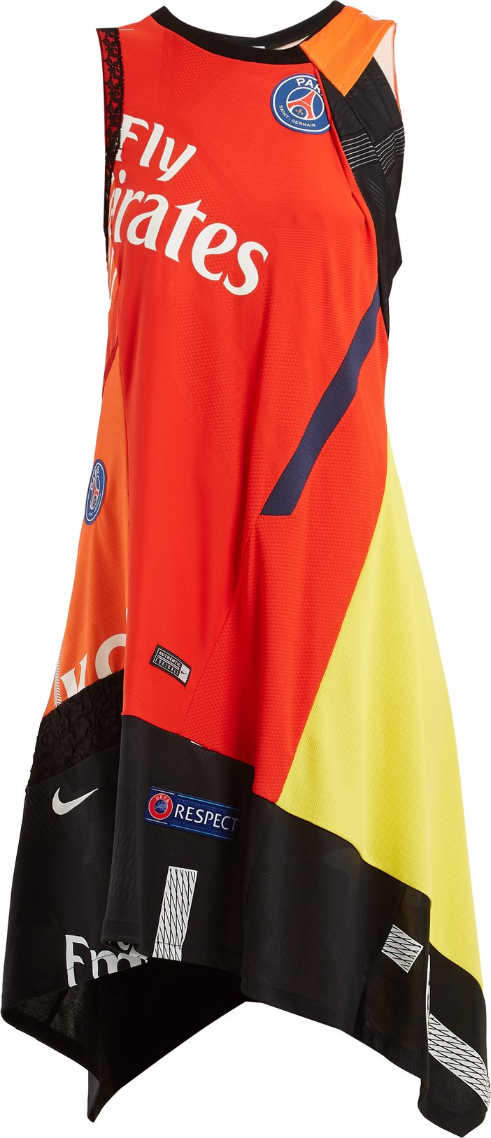 KOCHÉ X Paris Saint-Germain patchwork dress