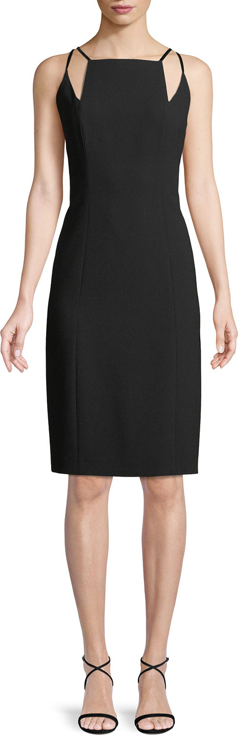 Elie Tahari Adelia Neck-Cutout Sheath Dress