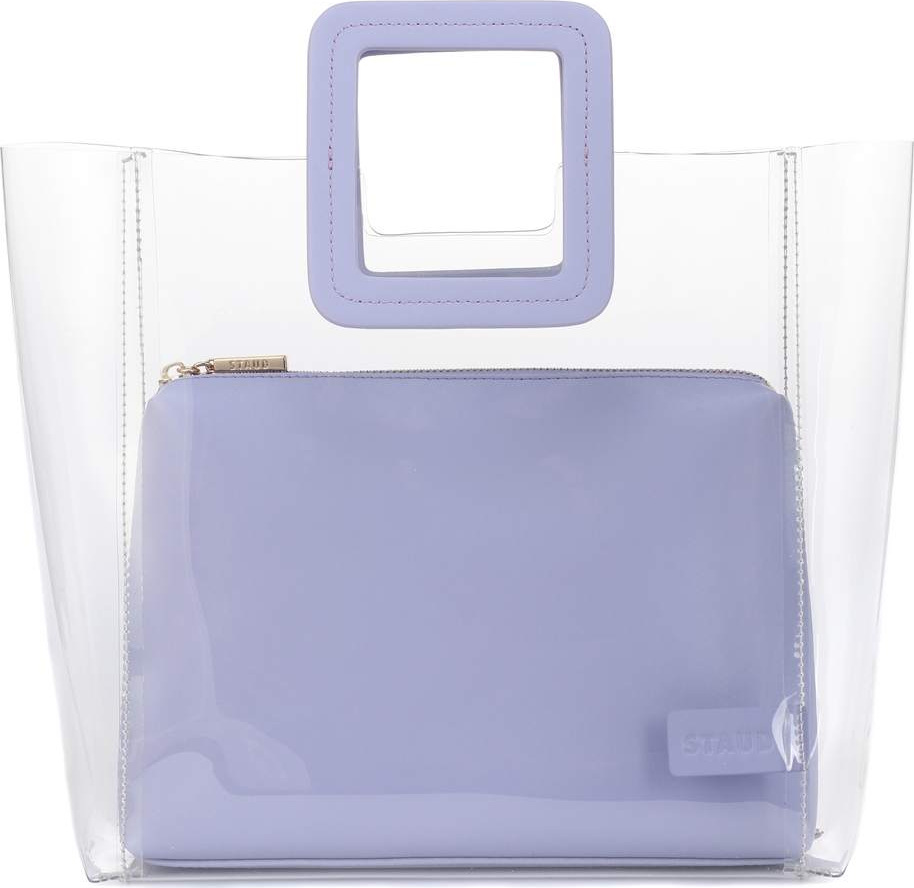 Staud Shirley PVC and leather tote