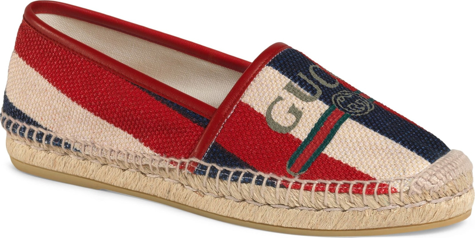 Gucci Logo Espadrille Flat