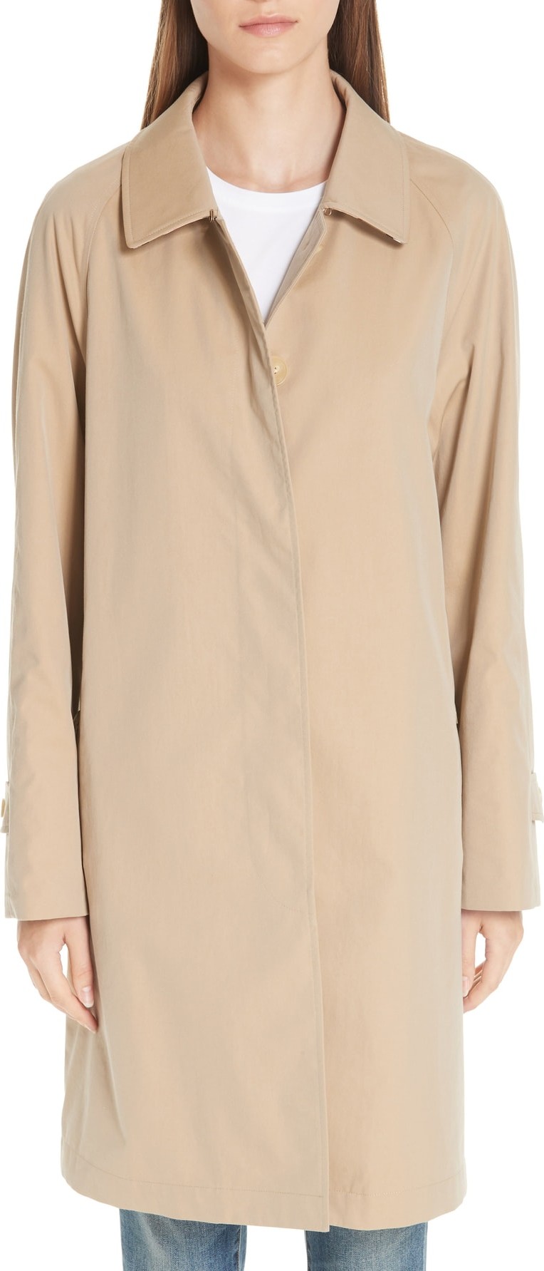 Burberry London England Camden Cotton Car Coat