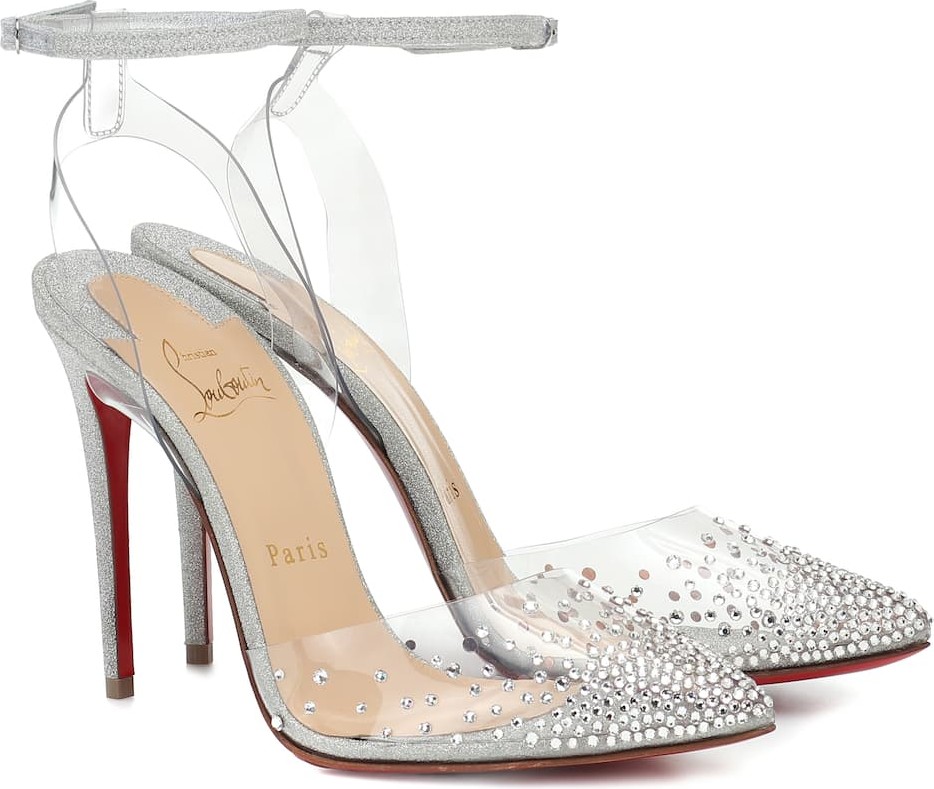 Christian Louboutin Exclusive to Mytheresa – Spikastrass 100 PVC pumps