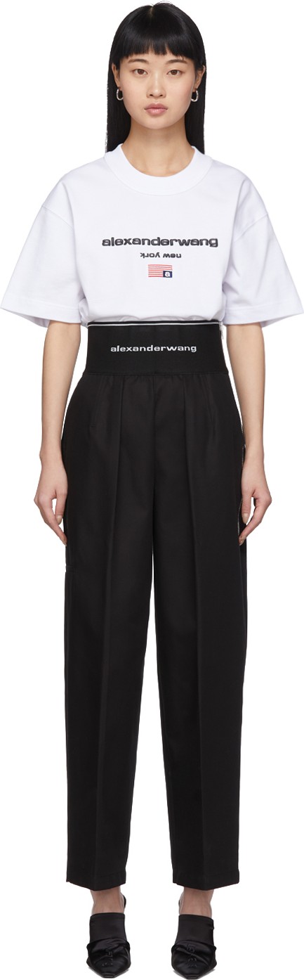Alexander Wang Black High-Waisted Trousers Alexander Wang Black High-Waisted Trousers