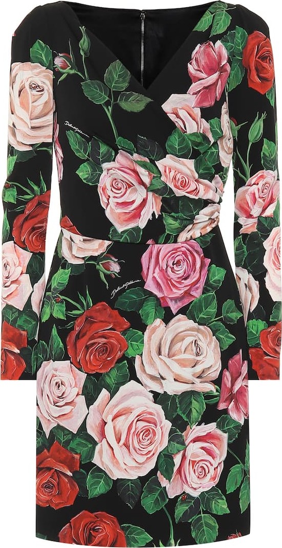 Dolce & Gabbana Floral-printed silk dress