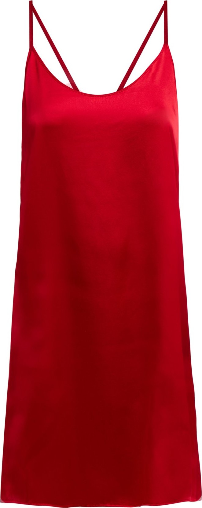 Araks Pearl silk-satin slip dress