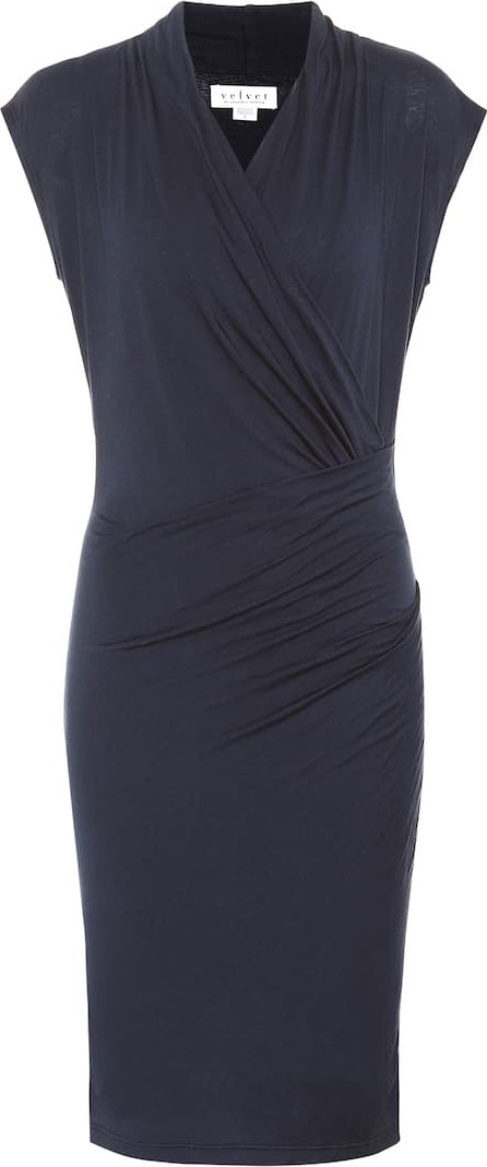Velvet By Graham & Spencer Omega stretch cotton dress