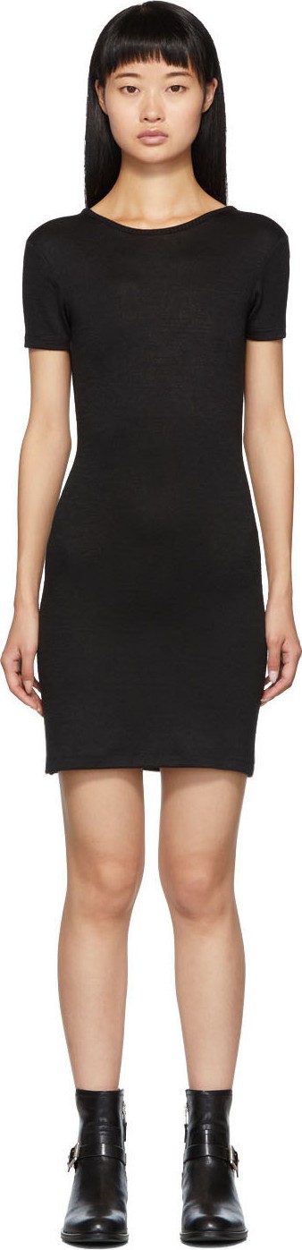 Rag & Bone Black Ribbed Dress
