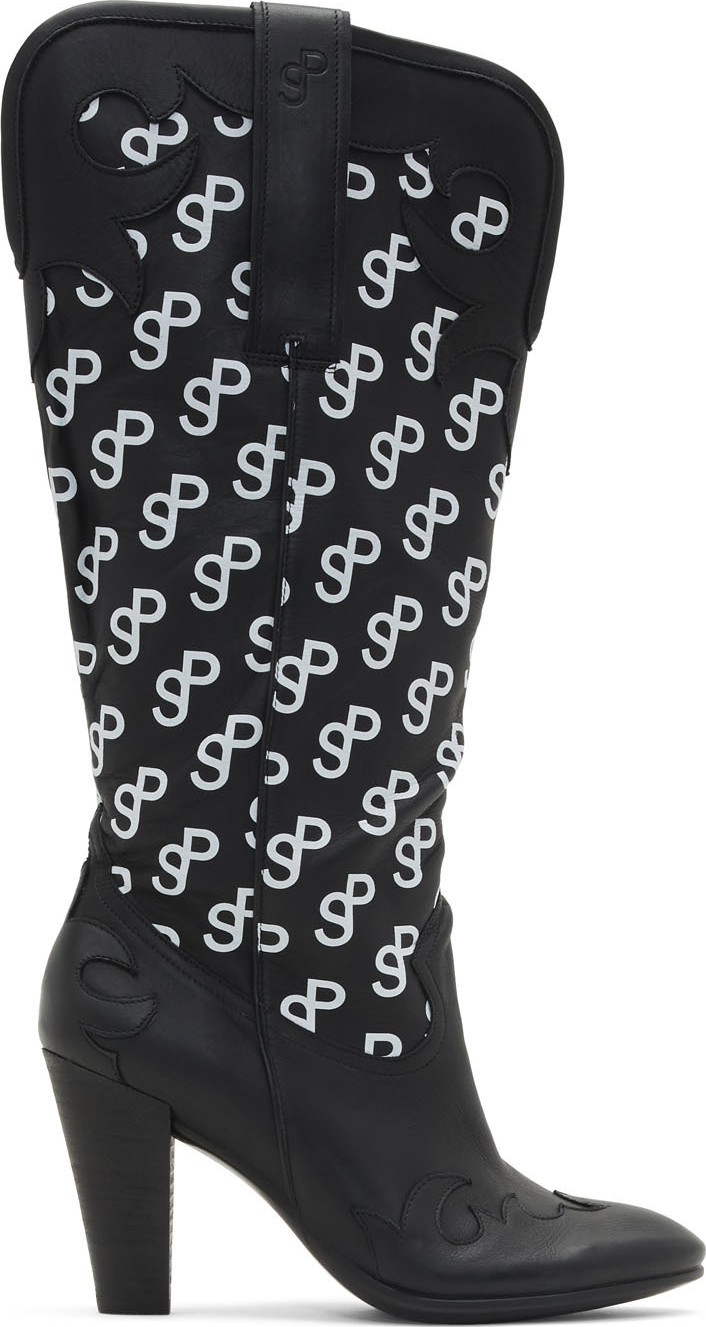 Saks Potts SSENSE Exclusive Black Ecco Edition Western 75 Boots