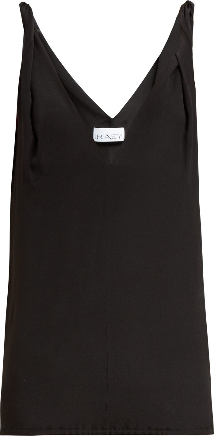 Raey Twist-strap silk cami top