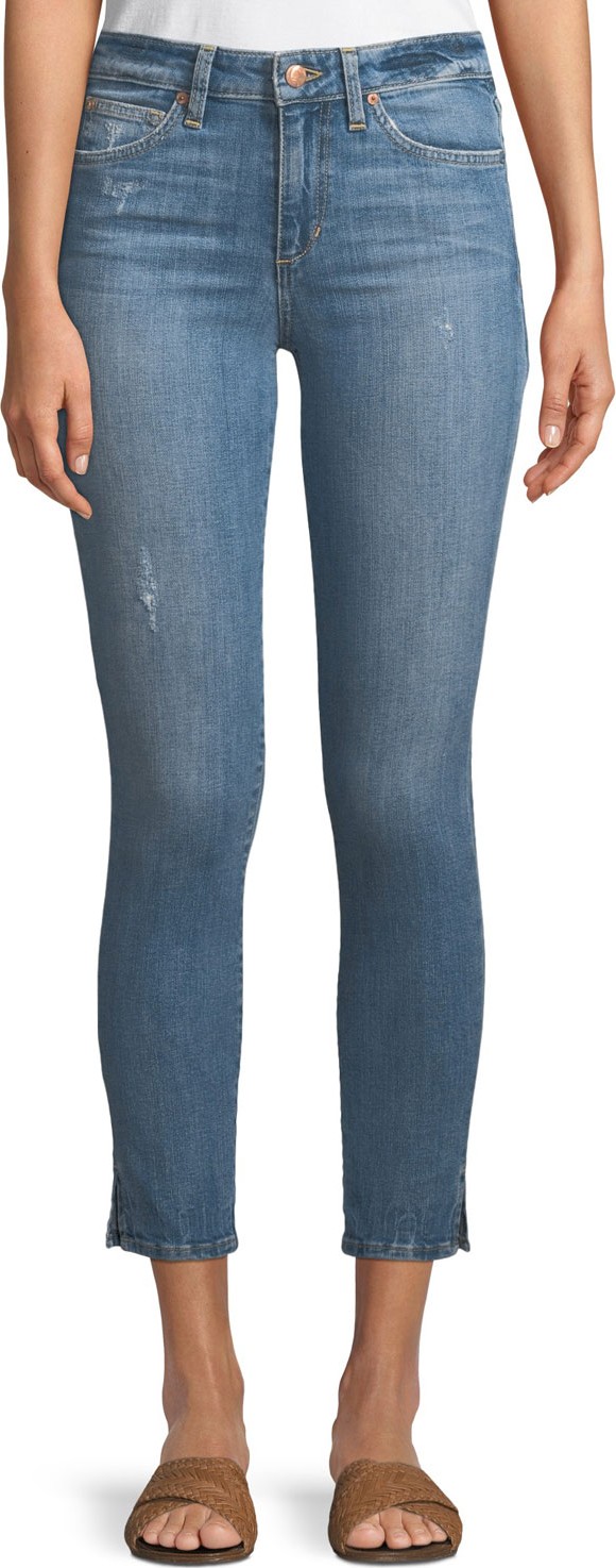 Joe's Jeans The Icon Cropped Skinny Jeans w/ Split Hem