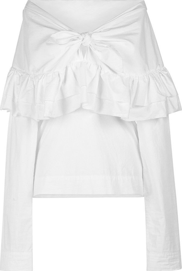 Isa Arfen Ruffle knot top