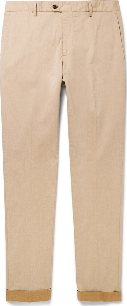 Tod's Tapered Solaro Cotton-Blend Twill Trousers