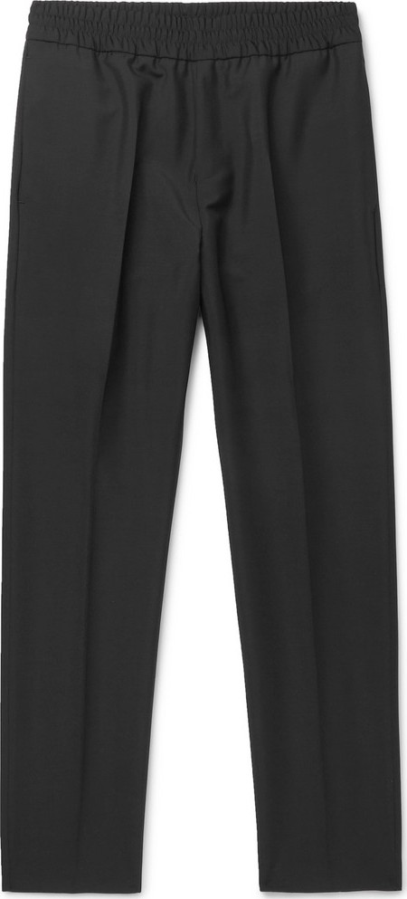 Acne Studios Black Ryder Wool and Mohair-Blend Trousers