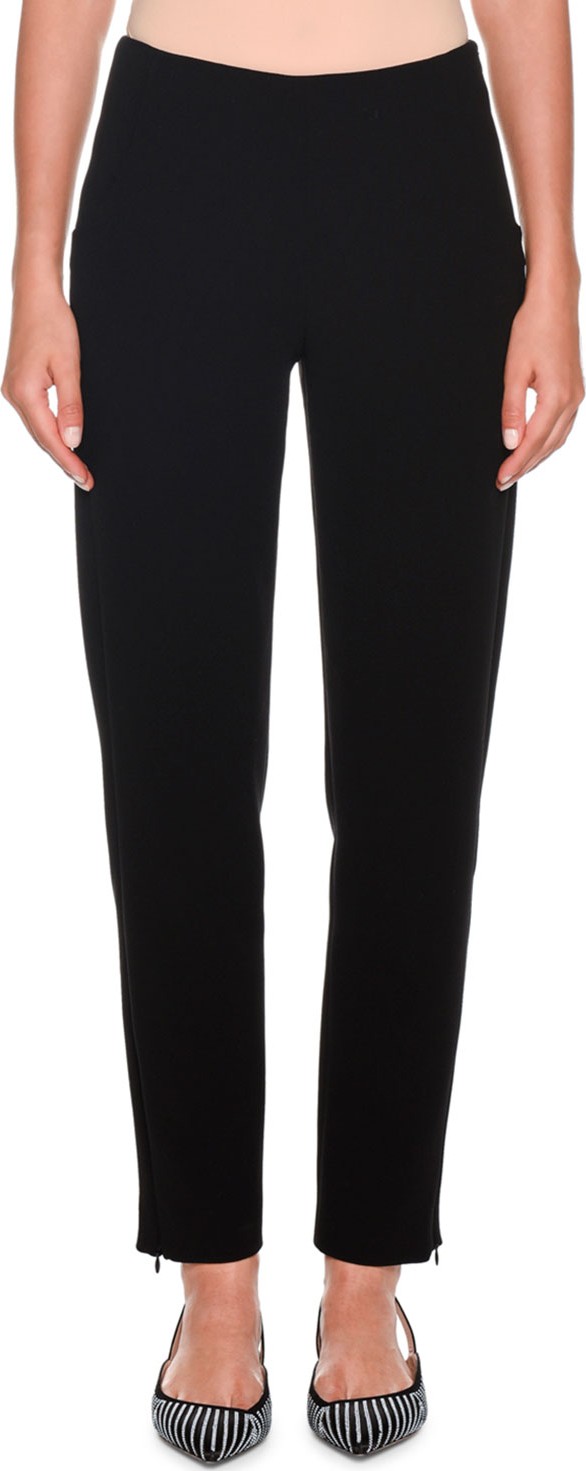 Giorgio Armani Zip-Front Skinny Pants