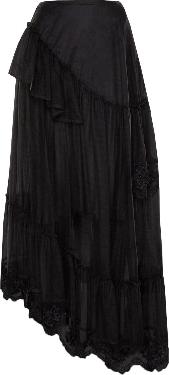 Moncler Genius 4 Moncler Simone Rocha tulle ruffle midi skirt