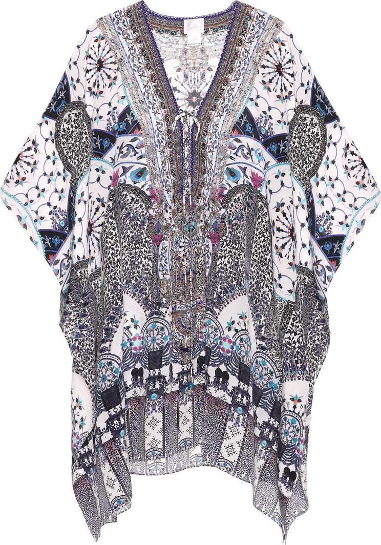 Camilla Printed silk kaftan