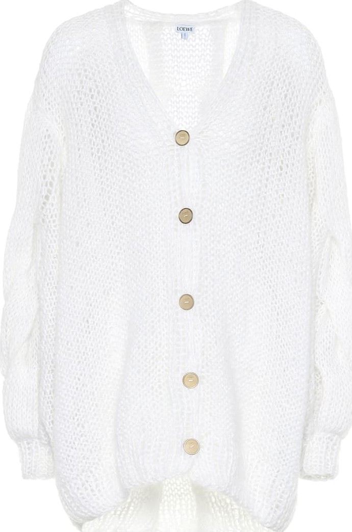 LOEWE Mohair and wool blend cardigan
