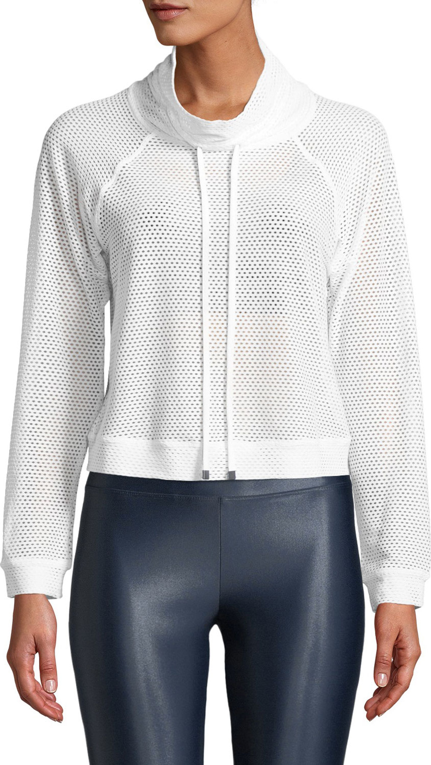 KORAL Pump Open Mesh Cropped Pullover