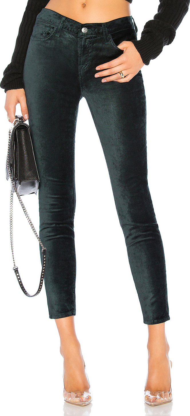 7 For All Mankind Velvet Ankle Skinny