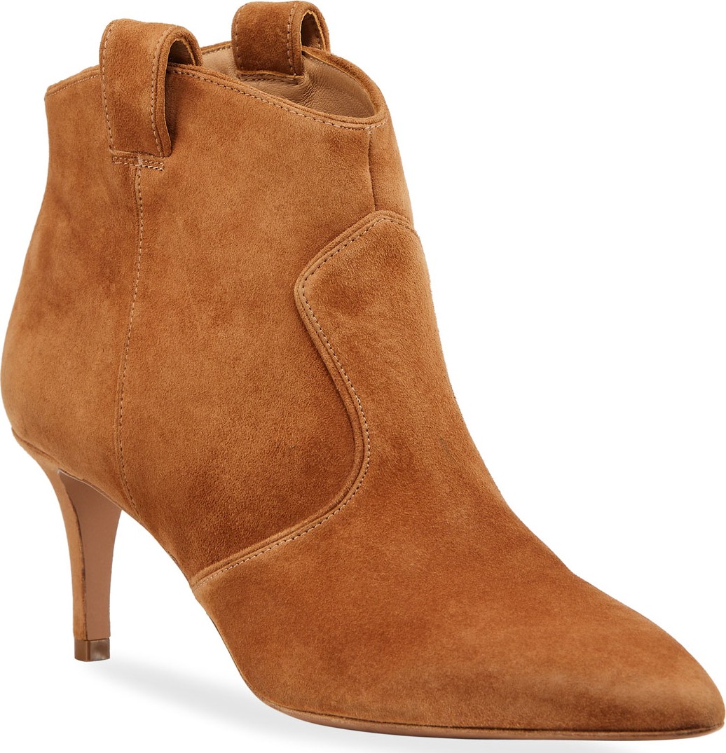 Veronica Beard Lexi Suede Tabbed Booties