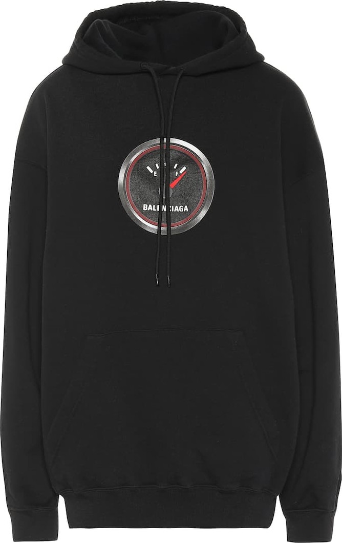 Balenciaga Printed cotton hoodie