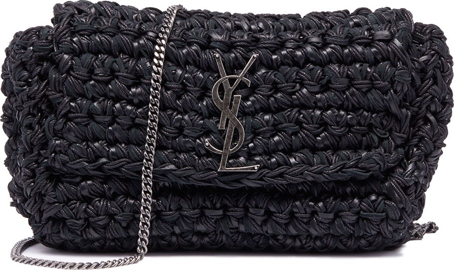 Saint Laurent Kate Medium YSL Monogram Raffia Crossbody Bag