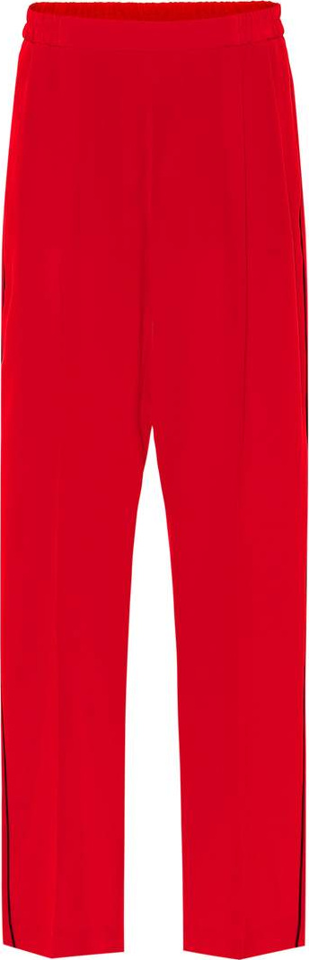Stella McCartney Cicely silk crêpe track pants