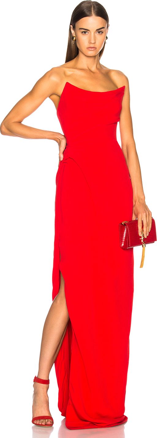 Oscar De La Renta Strapless Gown