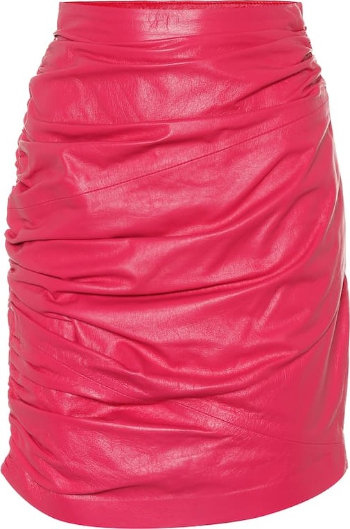 Dundas Leather miniskirt