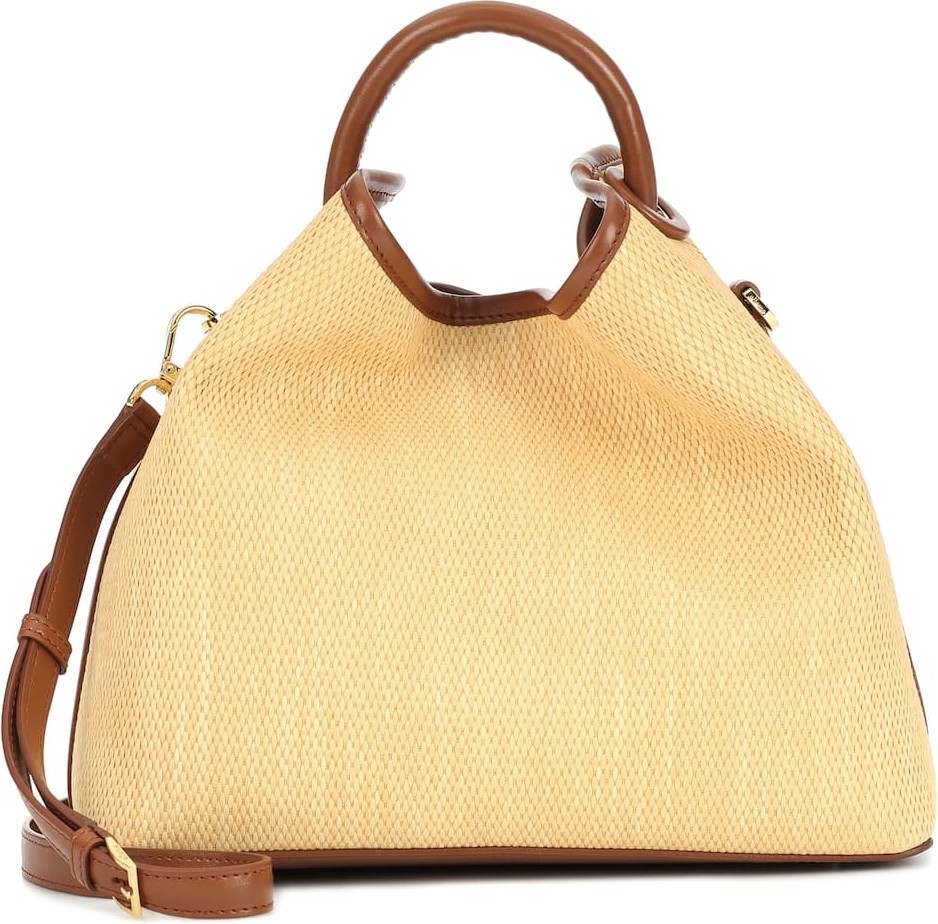 Elleme Raisin raffia shoulder bag