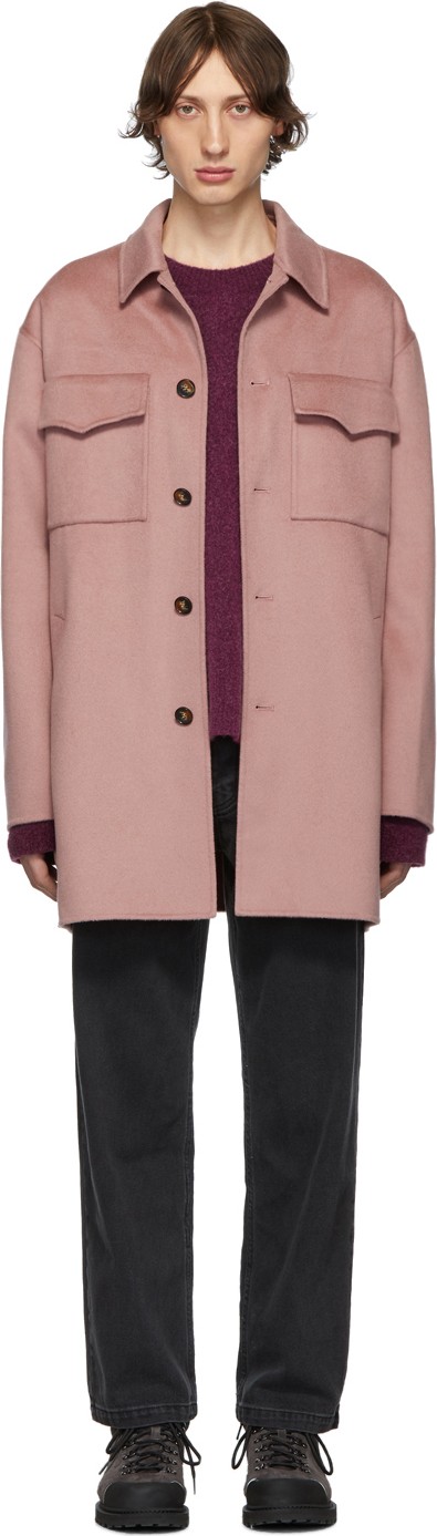 Nanushka Pink Rhys Coat