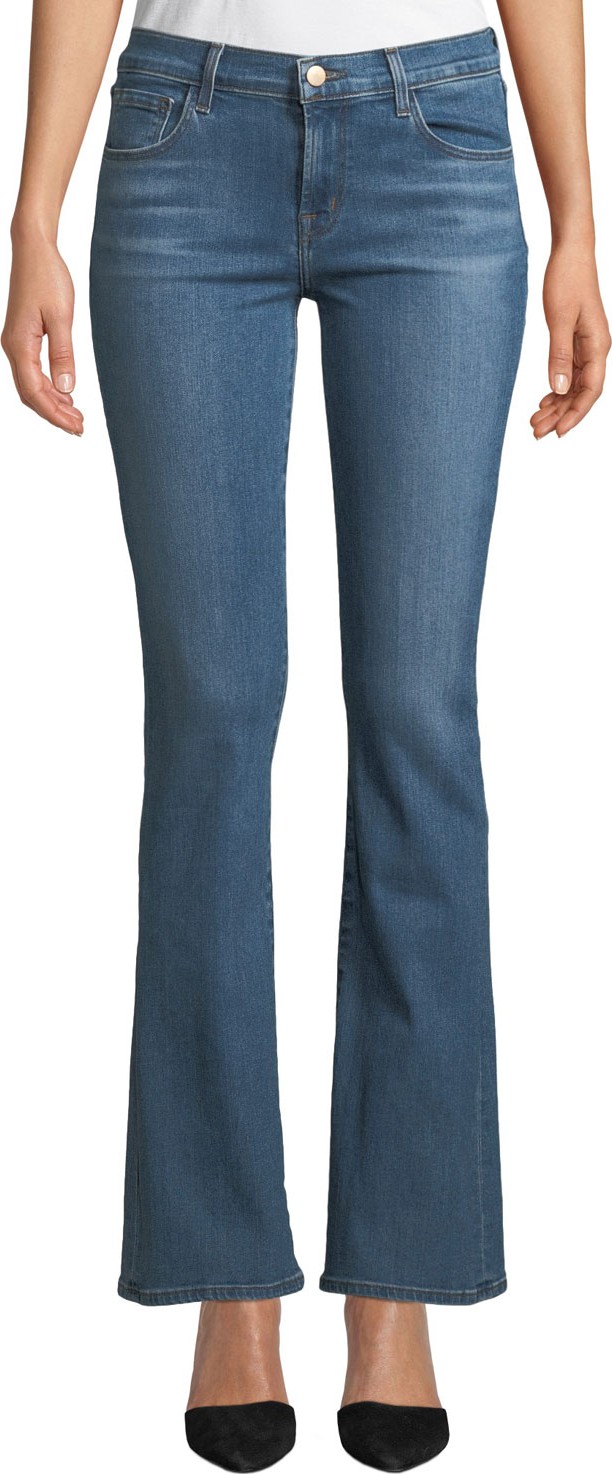 J BRAND Sallie Mid-Rise Boot-Cut Jeans