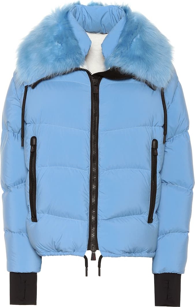 Moncler Plaret fur-trimmed down jacket